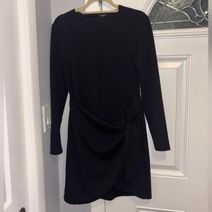 NWOT - Express Black Wrap in Front Dress - Medium